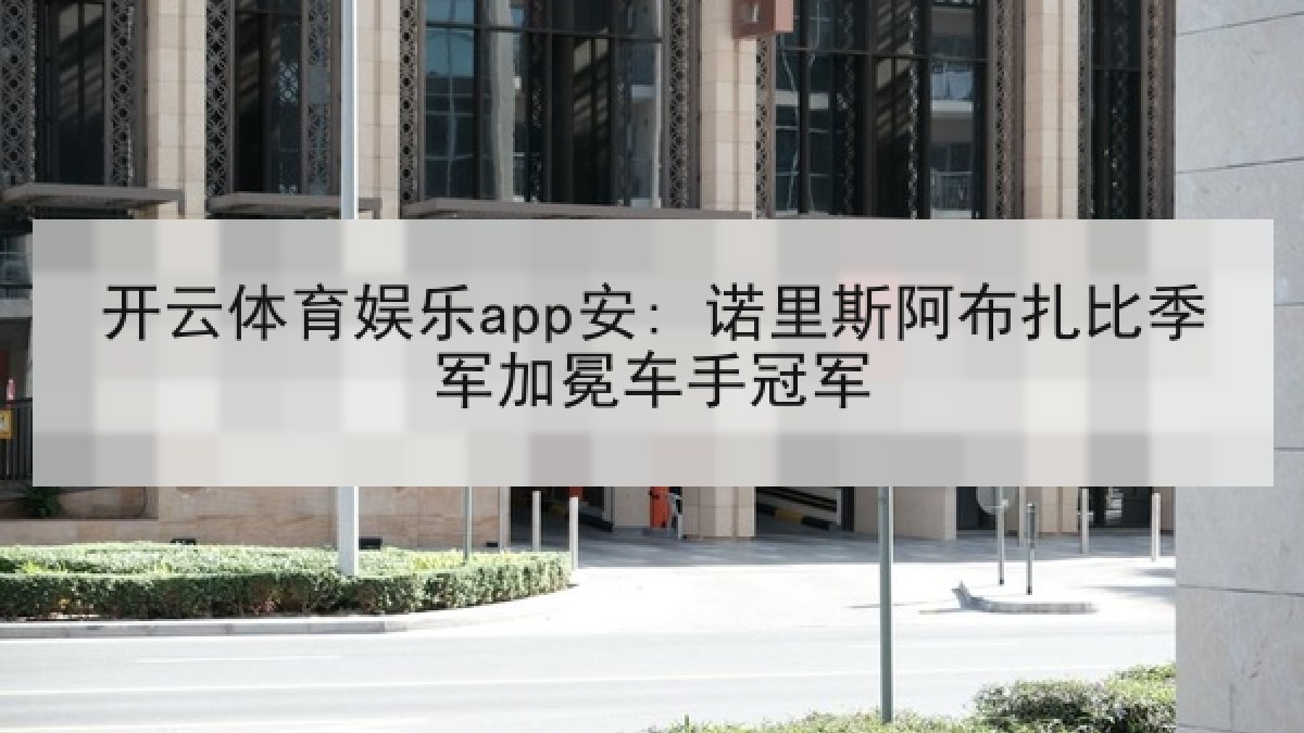开云体育娱乐app安: 诺里斯阿布扎比季军加冕车手冠军 开云体育娱乐app安: 诺里斯阿布扎比季军加冕车手冠军